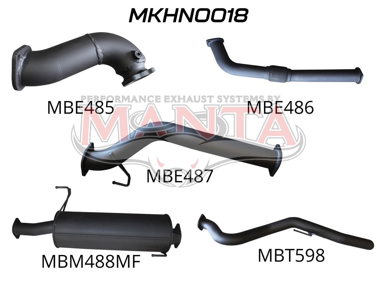 Manta Holden Rodeo Ra 3.0L Common Rail (Factory Styleside, Short Wheelbase) January 2007 – July 2008 – Manta product image 6
