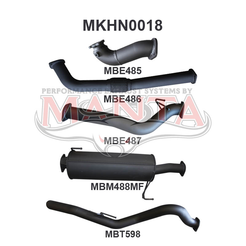Manta Holden Rodeo Ra 3.0L Common Rail (Factory Styleside, Short Wheelbase) January 2007 – July 2008 – Manta product image 7