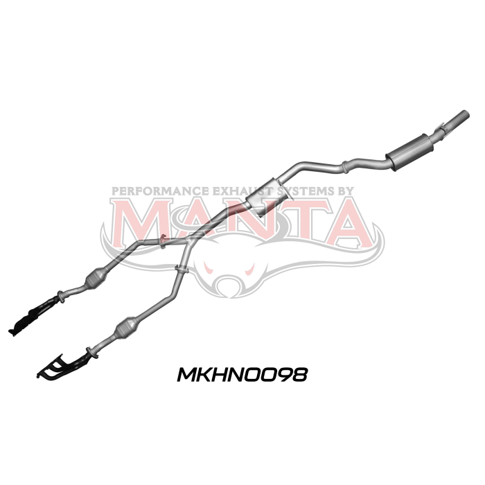 Manta Holden Commodore VZ 3.6L V6 Ute Wagon Exhaust System — Full System | 3in Single — Aluminised Steel — Quiet — MKHN0098