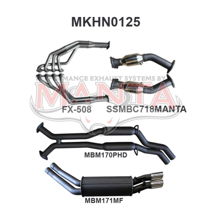 Manta Holden Commodore VT VX VY VZ LS V8 Sedan Exhaust System – MKHN0125