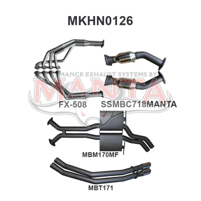 Manta Holden Commodore VT VX VY VZ LS V8 Sedan Exhaust System – MKHN0126