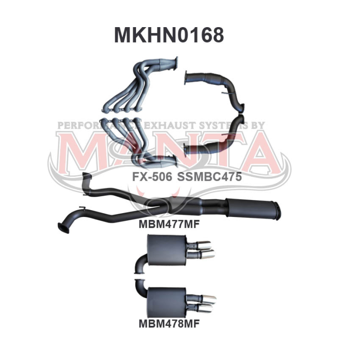 Manta Holden Commodore VE V8 Sedan Wagon 3in Exhaust System – MKHN0168