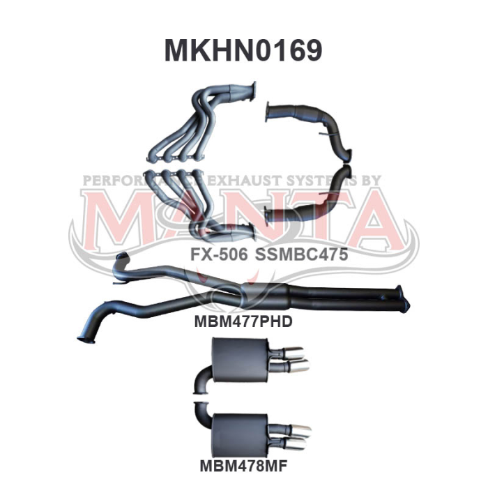 Manta Holden Commodore VE V8 Sedan Wagon 3in Exhaust System – MKHN0169