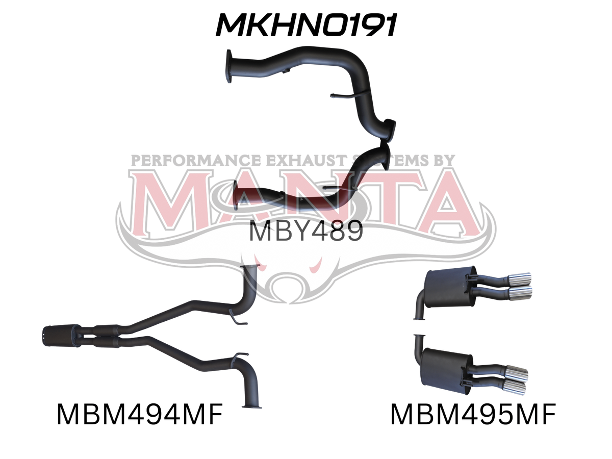 Manta Holden Commodore Ve 3.6L SIDI UTE – complete exhaust system