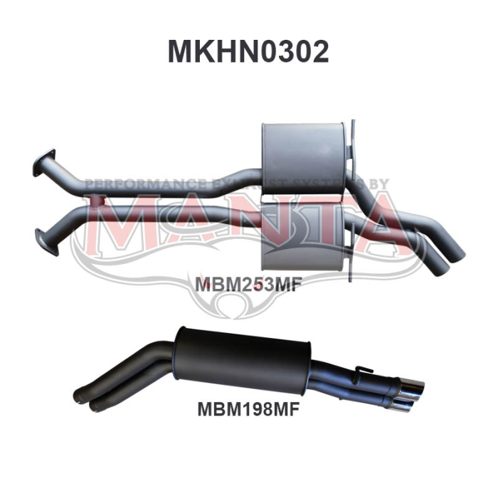 Manta Holden Statesman Caprice WK WL 5.7L LS V8 Exhaust System — Quiet — MKHN0302