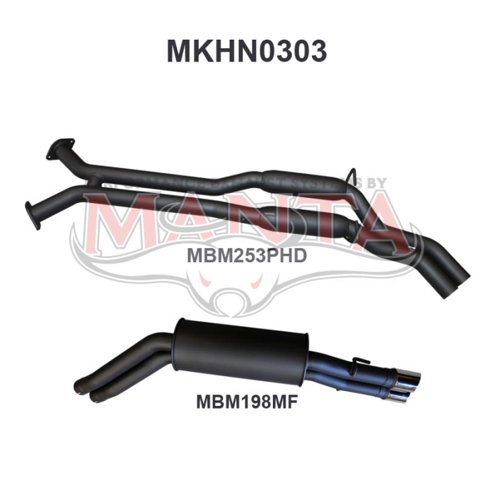 Manta Holden Statesman Caprice WK WL 5.7L LS V8 Exhaust System — Medium — MKHN0303