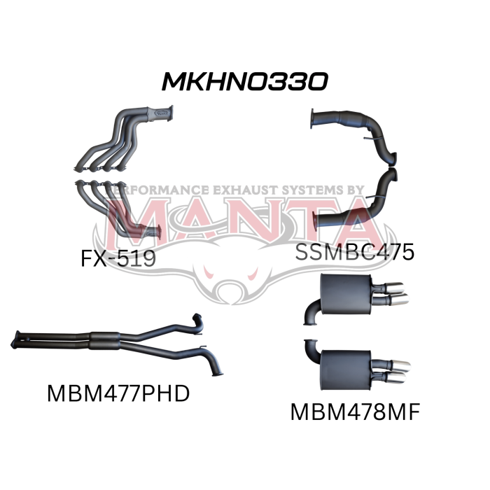 Manta Holden Commodore VF / HSV V8 Sedan Wagon 3in Exhaust System – MKHN0330