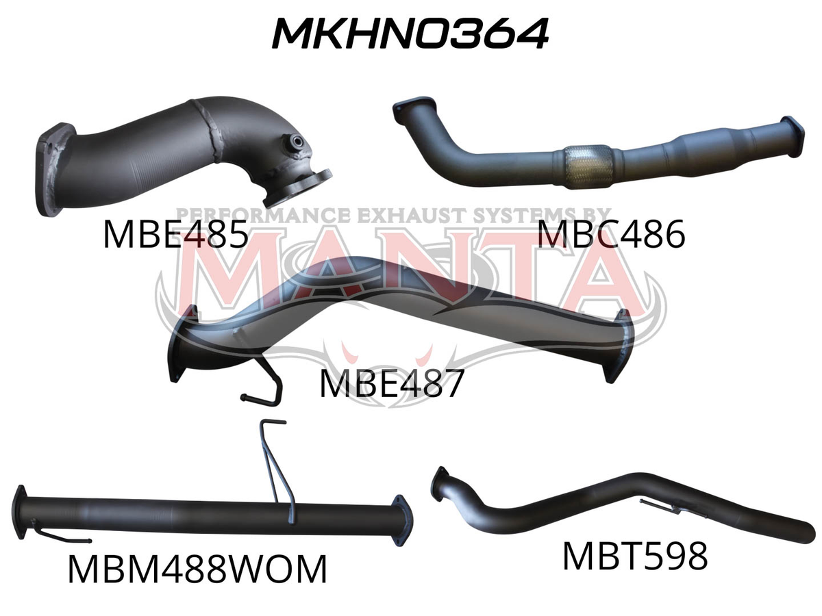 Manta Holden Rodeo Ra 3.0L Common Rail (Factory Styleside, Short Wheelbase) January 2007 – July 2008 – Manta product image 11