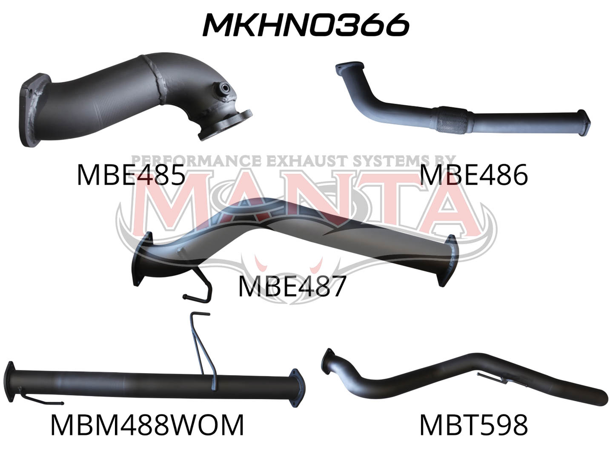 Manta Holden Rodeo Ra 3.0L Common Rail (Factory Styleside, Short Wheelbase) January 2007 – July 2008 – Manta product image 13
