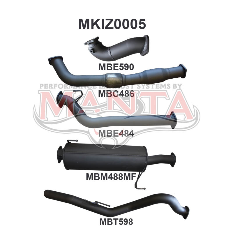 Manta Isuzu Dmax 3.0L 4JJ1TC (Cab Chassis, Long Wheelbase) August 2010 – May 2012 – Manta product image 4