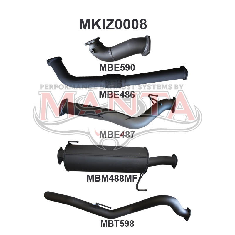 Manta Isuzu Dmax 3.0L 4JJ1TC (Styleside, Short Wheelbase) August 2010 – May 2012 – Manta product image 5