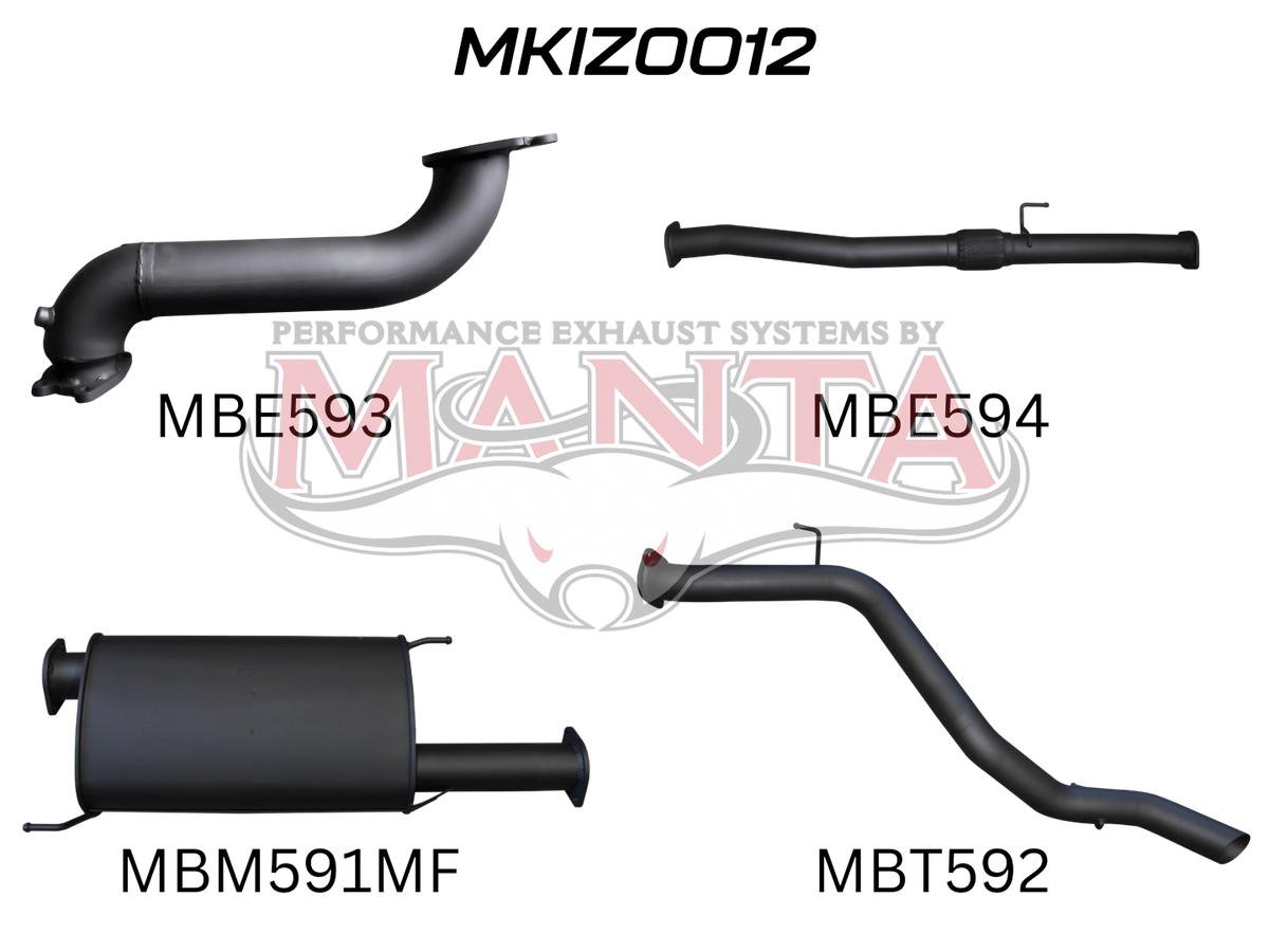 Manta Isuzu Mu-X 3.0L CRD Nov 2013 – Jan 2017 (No DPF) – Manta product image 8