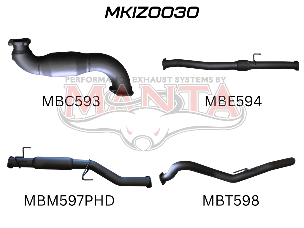 Manta Isuzu Dmax 3.0L CRD June 2012 – 2017 (No DPF) – Manta product image 8
