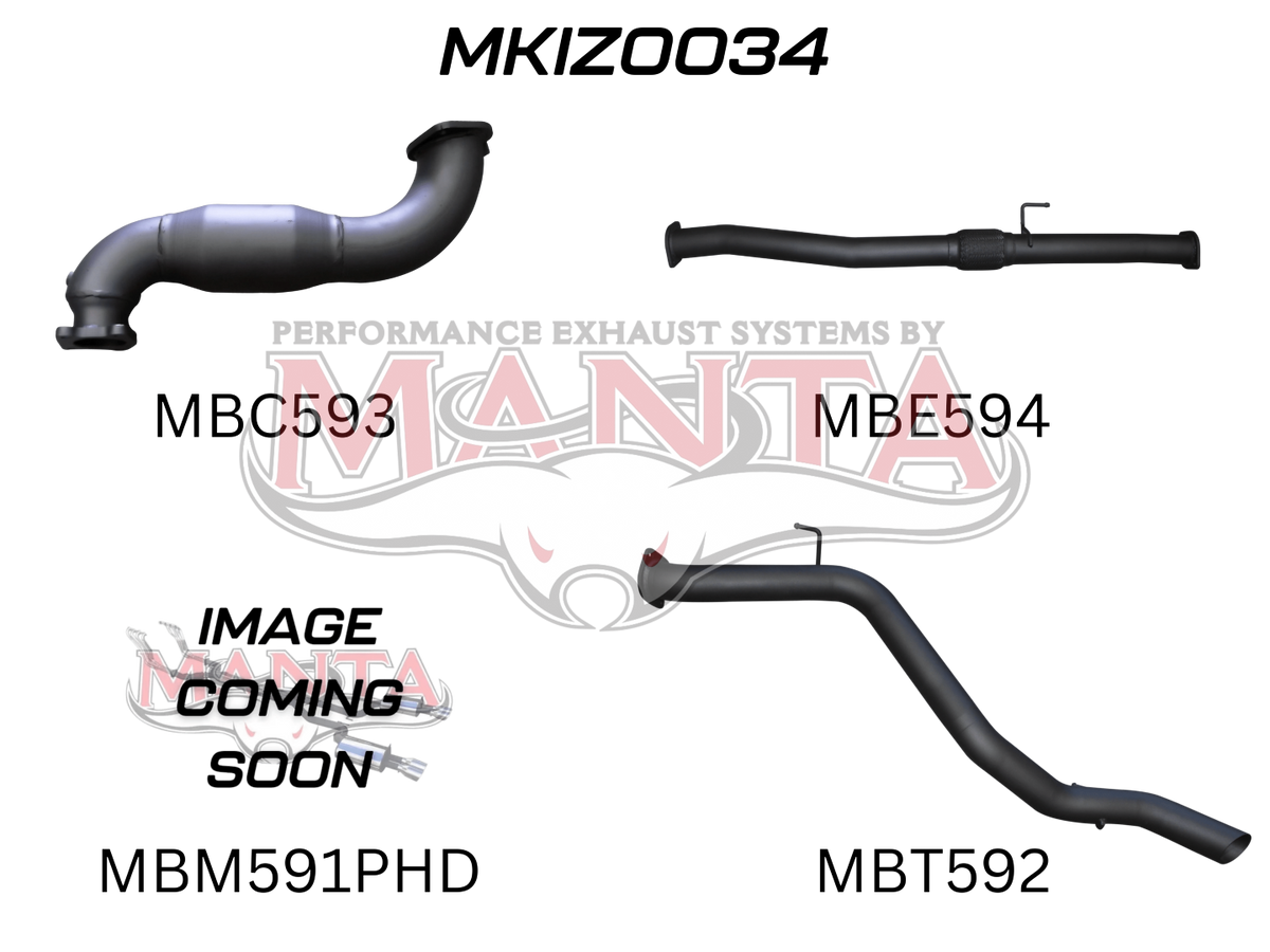Manta Isuzu Mu-X 3.0L CRD Nov 2013 – Jan 2017 (No DPF) – Manta product image 9