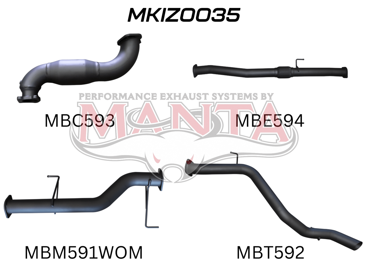 Manta Isuzu Mu-X 3.0L CRD Nov 2013 – Jan 2017 (No DPF) – Manta product image 10