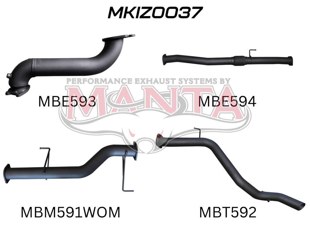 Manta Isuzu Mu-X 3.0L CRD Nov 2013 – Jan 2017 (No DPF) – Manta product image 12