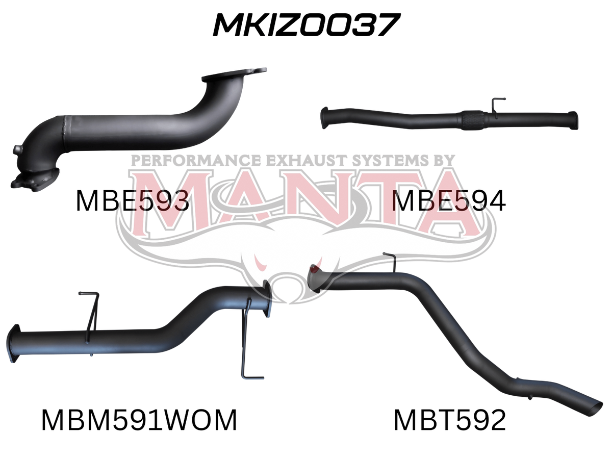 Manta Isuzu Mu-X 3.0L CRD Nov 2013 – Jan 2017 (No DPF) – Manta product image 12
