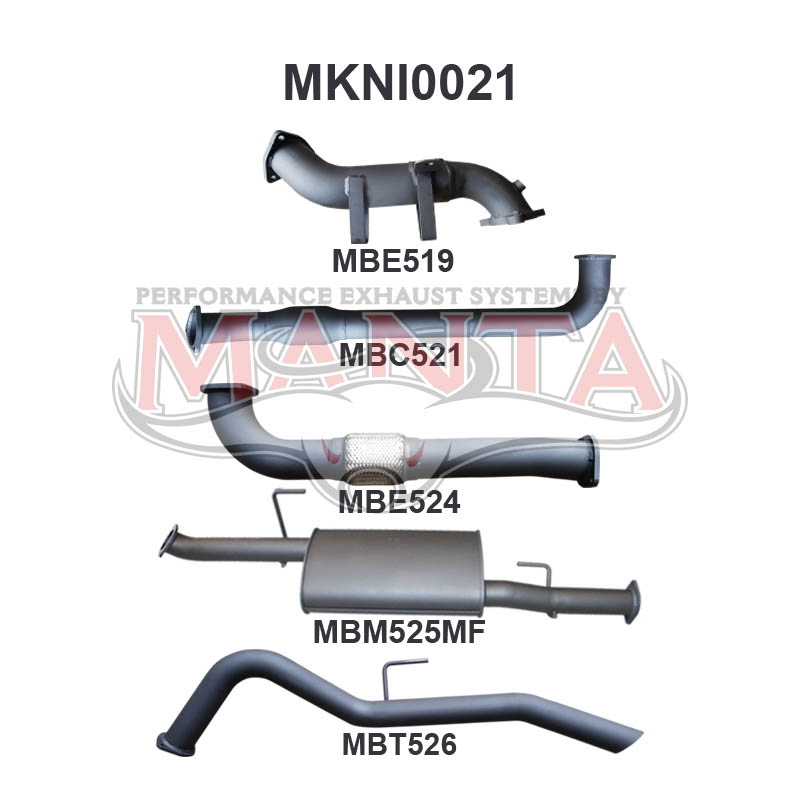 Manta Nissan Navara D40 2.5L Turbo Diesel Spanish Built Manual & Auto (Without DPF) April 2007 – 2015 – Manta product image 4