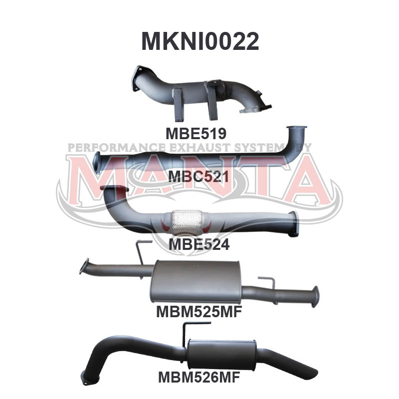 Manta Nissan Navara D40 2.5L Turbo Diesel Spanish Built Manual & Auto (Without DPF) April 2007 – 2015 – Manta product image 5