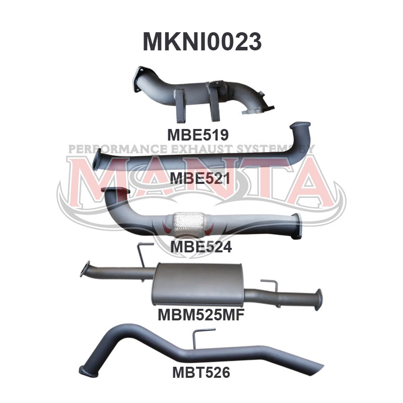 Manta Nissan Navara D40 2.5L Turbo Diesel Spanish Built Manual & Auto (Without DPF) April 2007 – 2015 – Manta product image 7