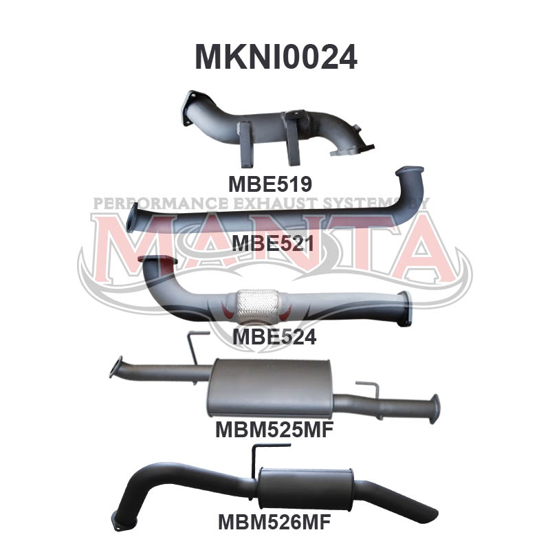 Manta Nissan Navara D40 2.5L Turbo Diesel Spanish Built Manual & Auto (Without DPF) April 2007 – 2015 – Manta product image 6