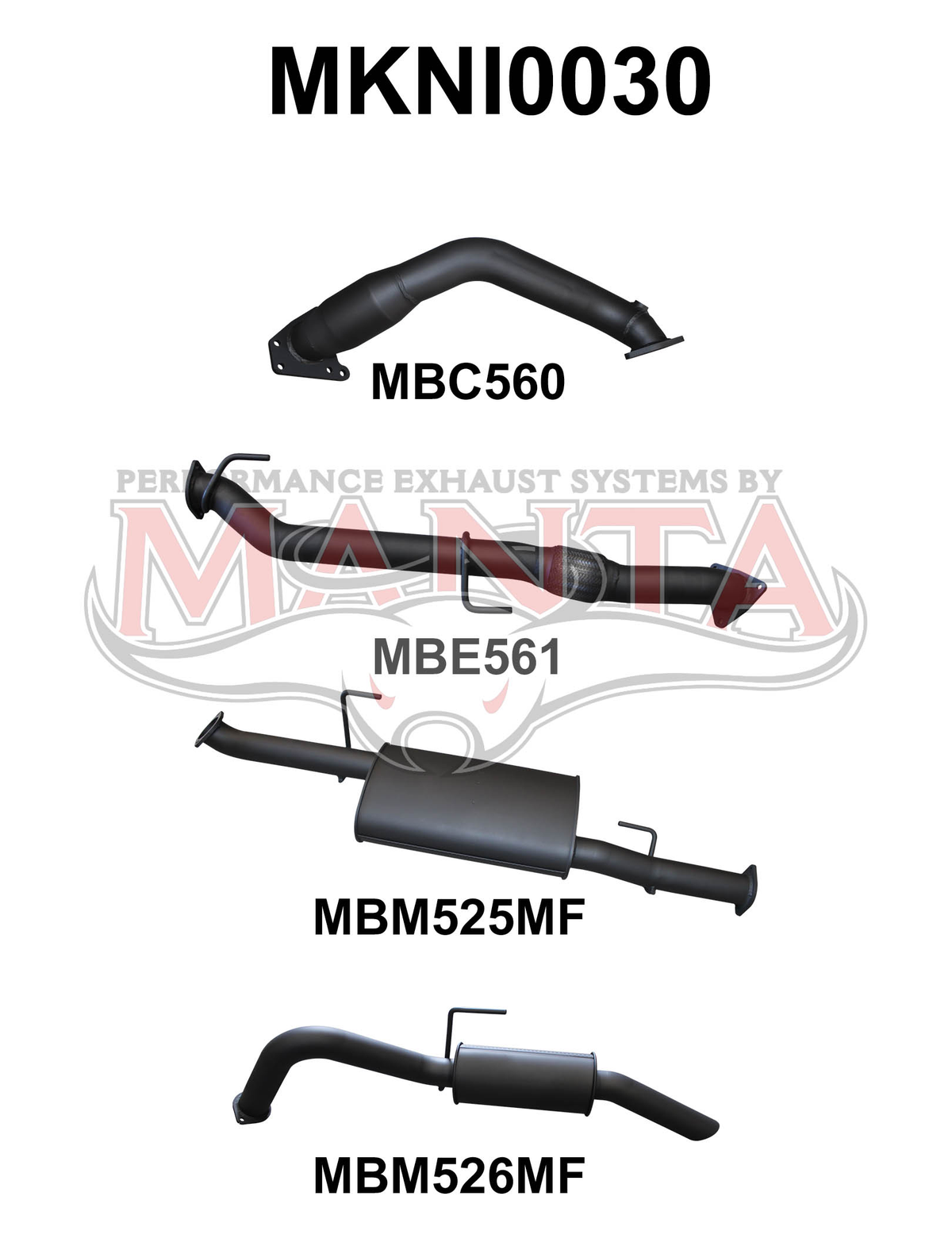 Manta Nissan Navara D40 3.0L V6 Turbo Diesel Automatic 2011 Onwards – Manta product image 10