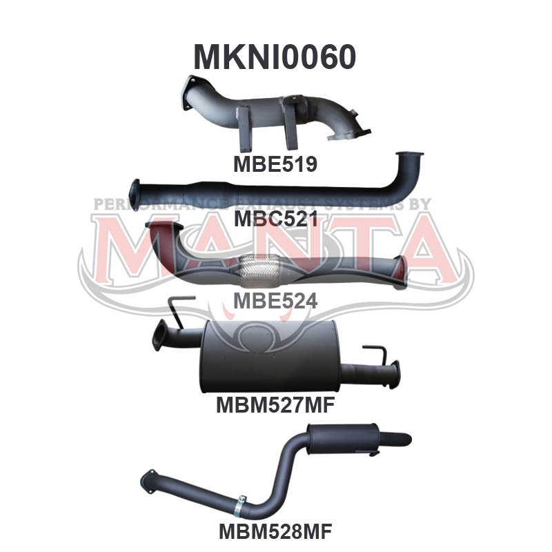 Manta Nissan Pathfinder R51 2.5L Turbo Diesel Spanish Built Manual & Auto (No DPF) April 2007 – 2013 – Manta product image 4