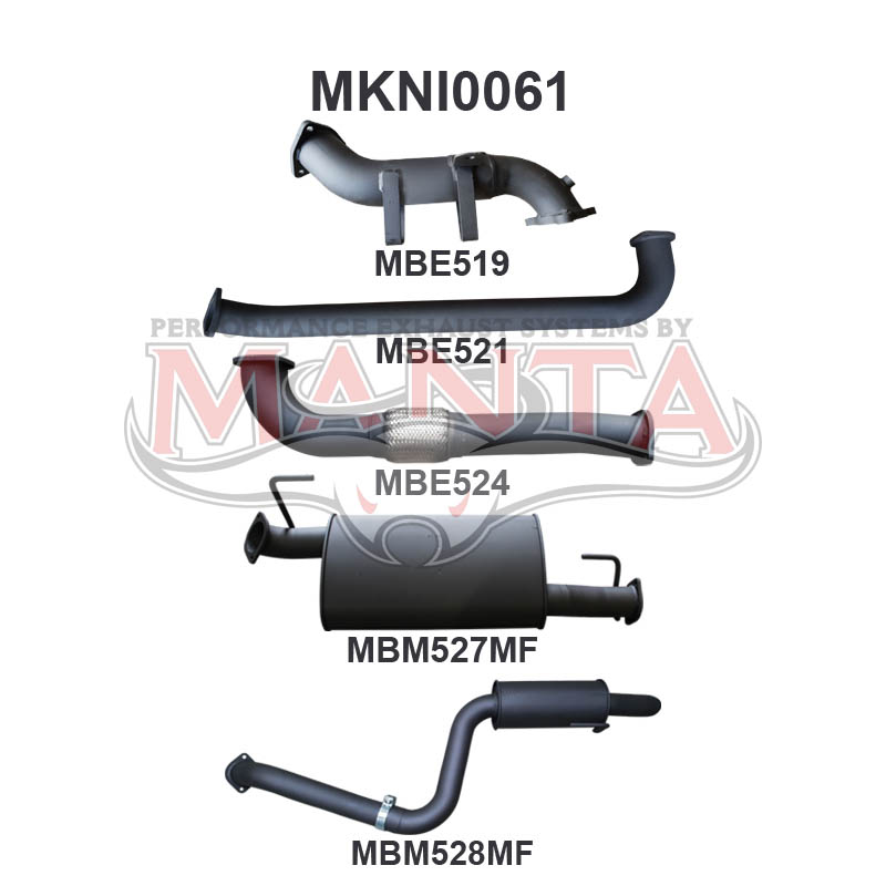 Manta Nissan Pathfinder R51 2.5L Turbo Diesel Spanish Built Manual & Auto (No DPF) April 2007 – 2013 – Manta product image 5