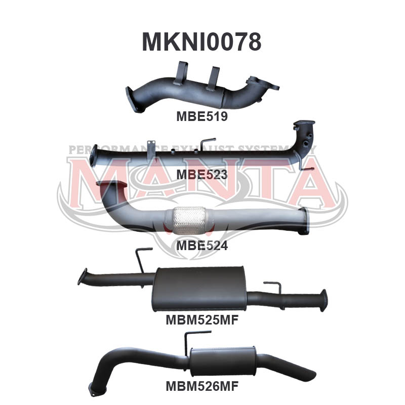 Manta Nissan Navara D40 2.5L Turbo Diesel Spanish Built Automatic (With DPF) April 2007 – 2015 – Manta product image 7