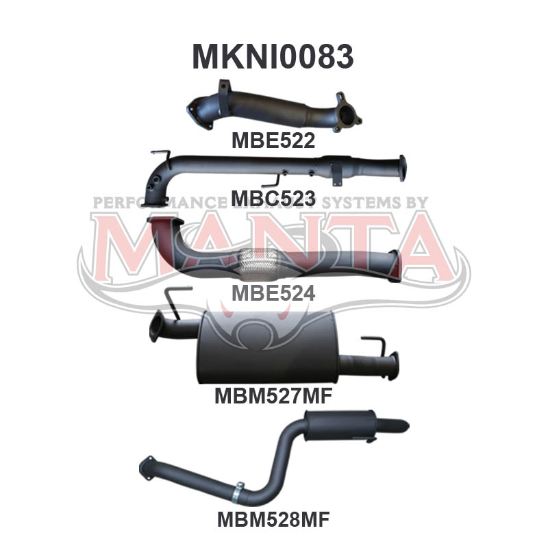 Manta Nissan Pathfinder R51 2.5L Turbo Diesel Thai Built Automatic (With DPF) April 2007 – 2013 – Manta product image 5