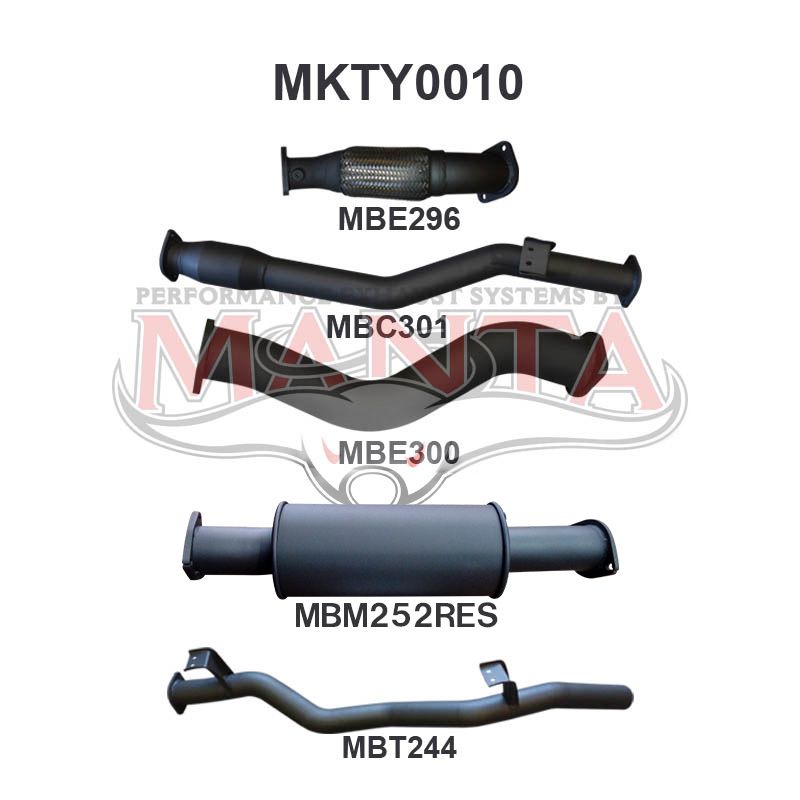 Manta Toyota Landcruiser VDJ79 Dual Cab 4.5L 1VD V8 Turbo Diesel UTE 2012 - 2016 – Manta product image 8