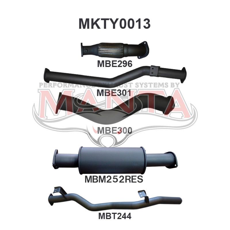 Manta Toyota Landcruiser VDJ79 Dual Cab 4.5L 1VD V8 Turbo Diesel UTE 2012 - 2016 – Manta product image 11