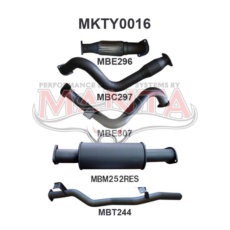 Manta Toyota Landcruiser VDJ78 4.5L V8 Turbo Diesel Troop Carrier 2007 - 2016 (Without DPF) – Manta product image 4