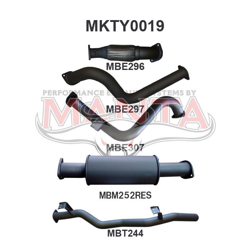 Manta Toyota Landcruiser VDJ78 4.5L V8 Turbo Diesel Troop Carrier 2007 - 2016 (Without DPF) – Manta product image 7