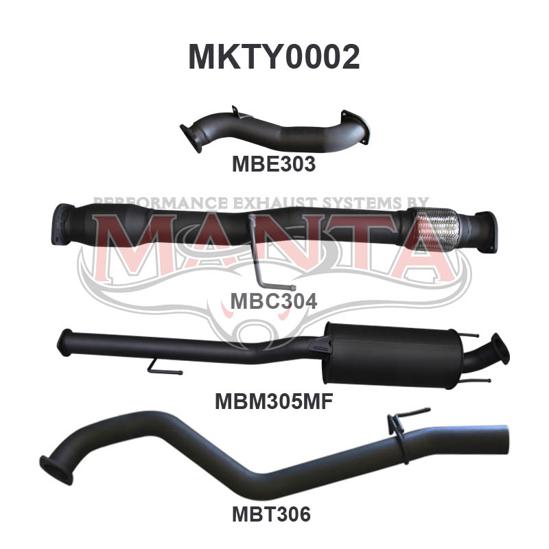 Manta Toyota Hilux KUN26R, KUN16R 3.0L Turbo Diesel D4D 2005 – 2015 – Manta product image 4