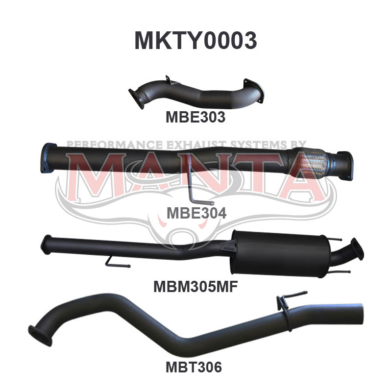 Manta Toyota Hilux KUN26R, KUN16R 3.0L Turbo Diesel D4D 2005 – 2015 – Manta product image 5