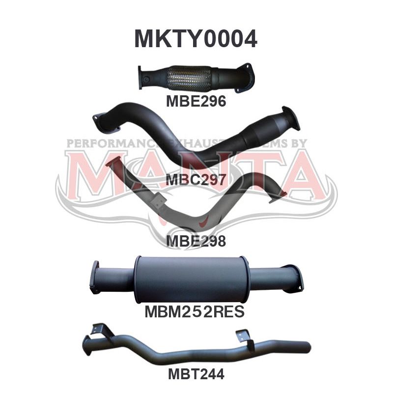 Manta Toyota Landcruiser VDJ79 4.5L V8 Turbo Diesel Single Cab UTE 2007 - 2016 (Without DPF) – Manta product image 8