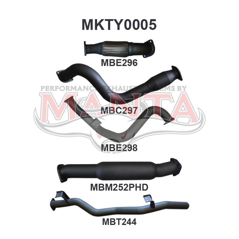 Manta Toyota Landcruiser VDJ79 4.5L V8 Turbo Diesel Single Cab UTE 2007 - 2016 (Without DPF) – Manta product image 9