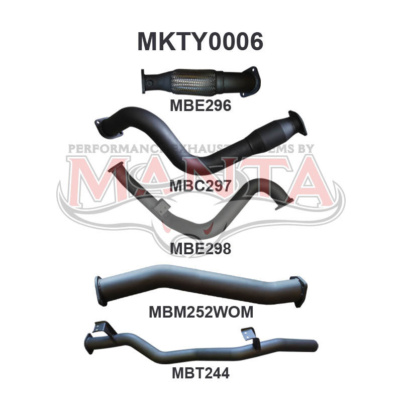 Manta Toyota Landcruiser VDJ79 4.5L V8 Turbo Diesel Single Cab UTE 2007 - 2016 (Without DPF) – Manta product image 10