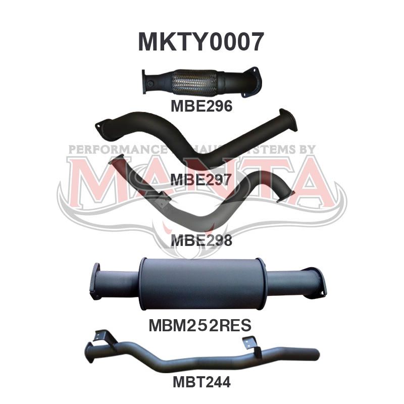 Manta Toyota Landcruiser VDJ79 4.5L V8 Turbo Diesel Single Cab UTE 2007 - 2016 (Without DPF) – Manta product image 11