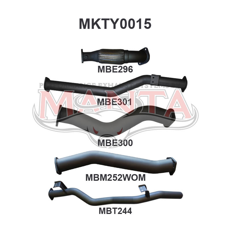 Manta Toyota Landcruiser VDJ79 Dual Cab 4.5L 1VD V8 Turbo Diesel UTE 2012 - 2016 – Manta product image 13