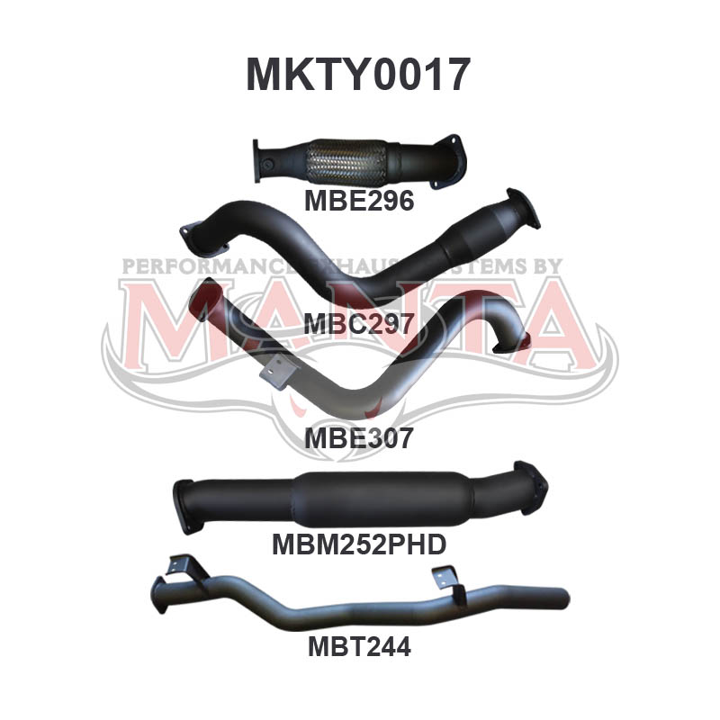 Manta Toyota Landcruiser VDJ78 4.5L V8 Turbo Diesel Troop Carrier 2007 - 2016 (Without DPF) – Manta product image 5