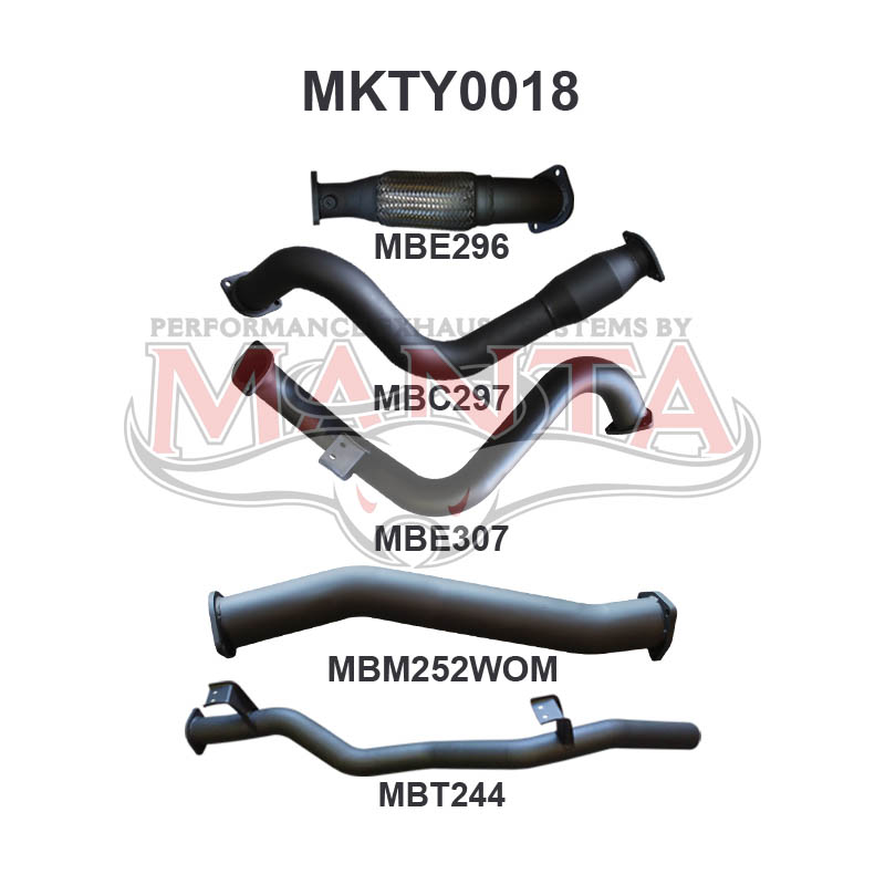 Manta Toyota Landcruiser VDJ78 4.5L V8 Turbo Diesel Troop Carrier 2007 - 2016 (Without DPF) – Manta product image 6