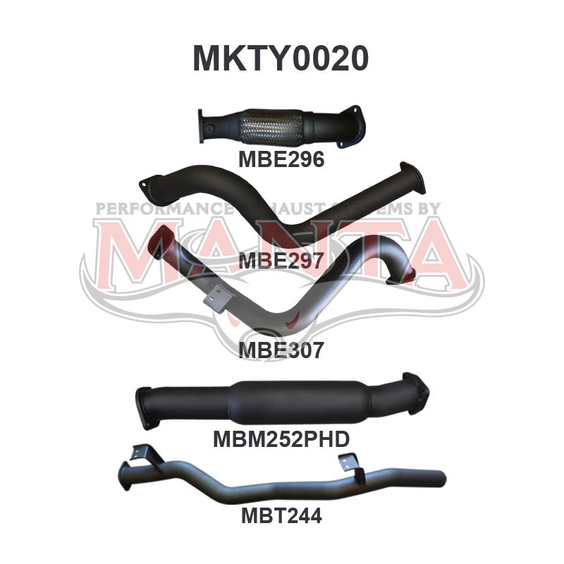 Manta Toyota Landcruiser VDJ78 4.5L V8 Turbo Diesel Troop Carrier 2007 - 2016 (Without DPF) – Manta product image 8