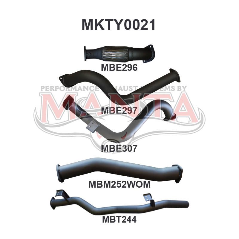 Manta Toyota Landcruiser VDJ78 4.5L V8 Turbo Diesel Troop Carrier 2007 - 2016 (Without DPF) – Manta product image 9