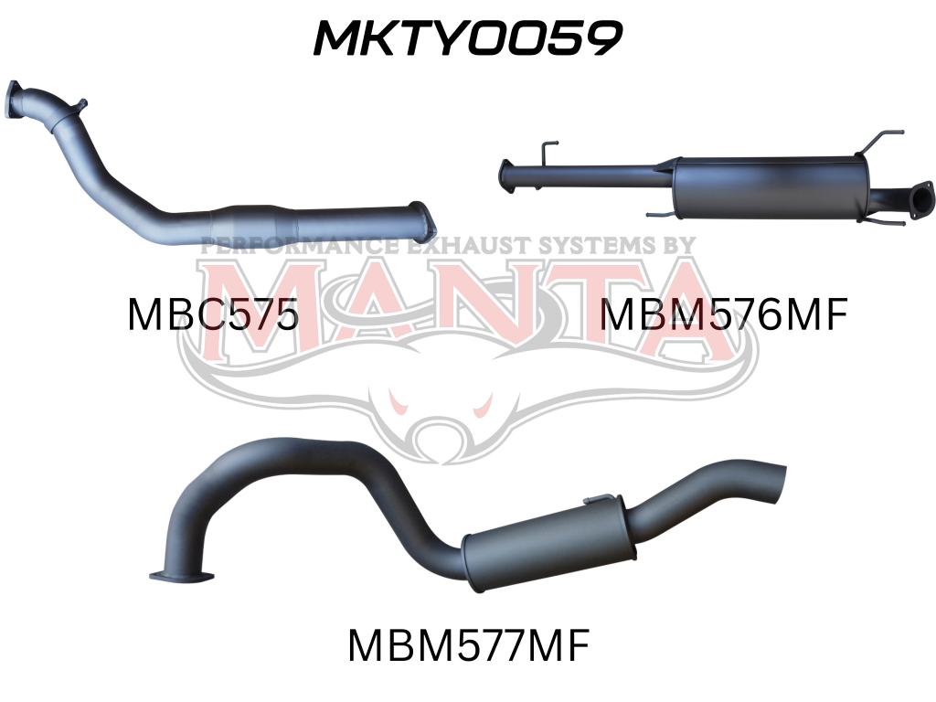 Manta Toyota Prado KDJ120R, KDJ150R 3.0L Turbo Diesel September 2007 – September 2015 – Manta product image 7