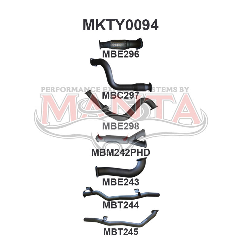 Manta Toyota Landcruiser VDJ79 4.5L V8 Turbo Diesel Single Cab UTE 2007 - 2016 (Without DPF) – Manta product image 21
