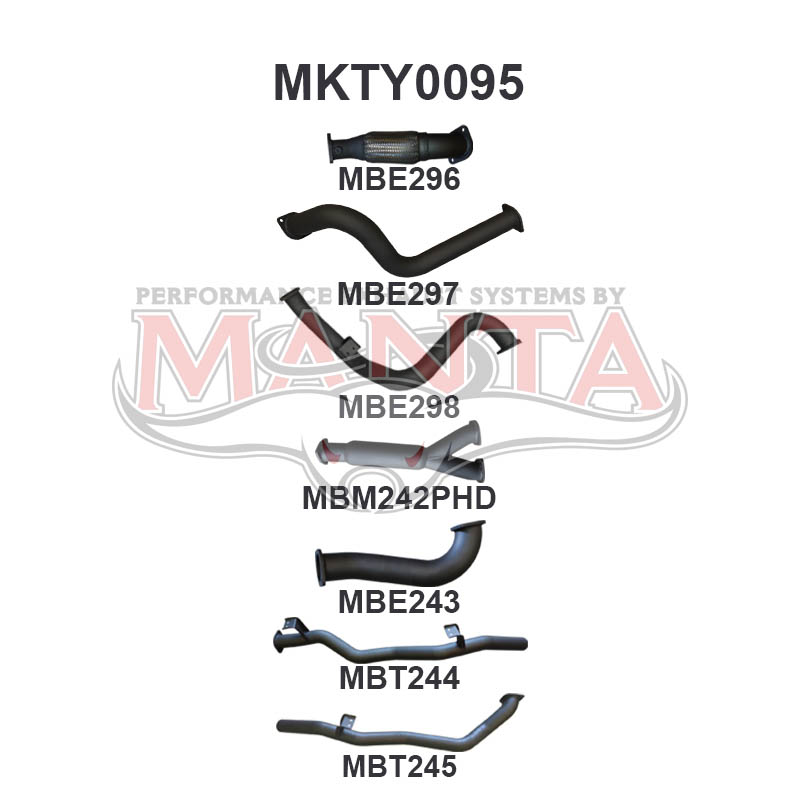 Manta Toyota Landcruiser VDJ79 4.5L V8 Turbo Diesel Single Cab UTE 2007 - 2016 (Without DPF) – Manta product image 22