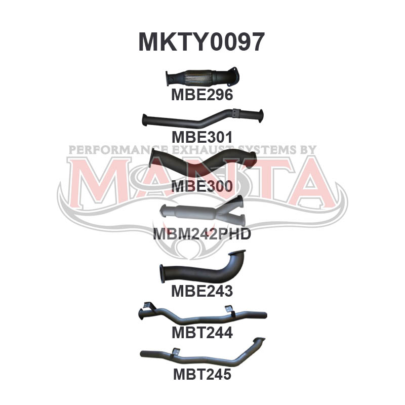 Manta Toyota Landcruiser VDJ79 Dual Cab 4.5L 1VD V8 Turbo Diesel UTE 2012 - 2016 – Manta product image 15
