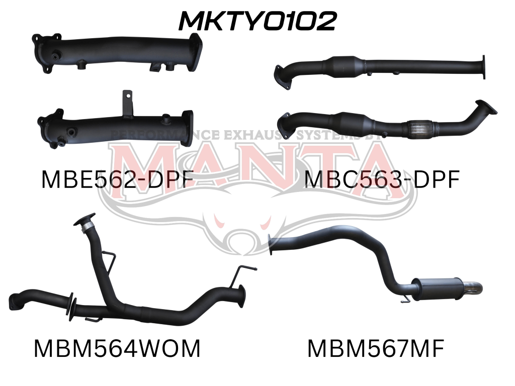Manta Toyota Landcruiser VDJ200 4.5L V8 Twin Turbo Diesel Wagon (With DPF) 2015 Onwards – Manta product image 35